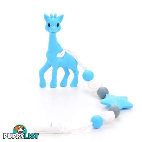 Silicone Giraffe Clip Pendants