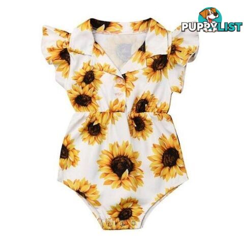 Yellow Sunflower Romper