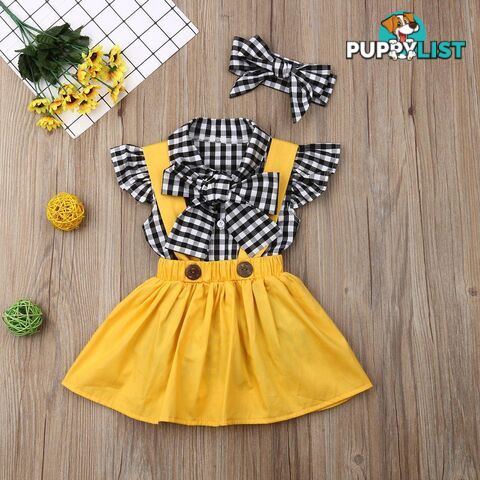 Yellow Plaid Set