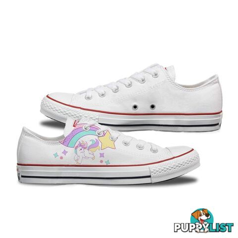 Unicorn & Rainbow Adult Converse Low