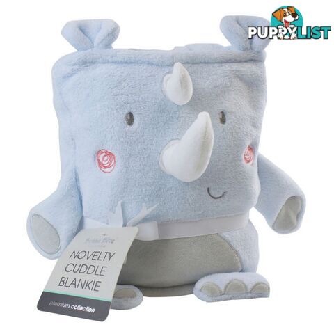 Rhino Run Novelty Cuddle Blankie