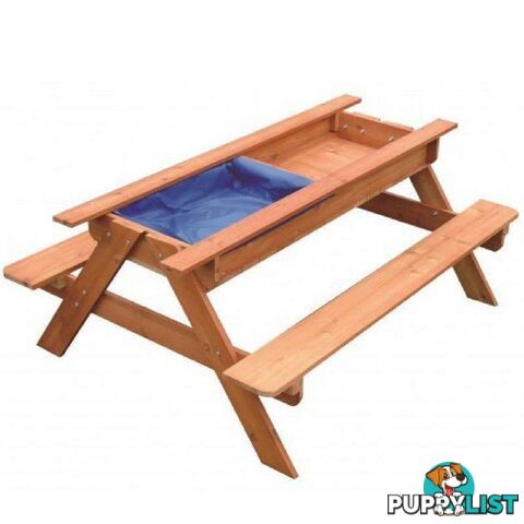 Sand & Water Wooden Picnic Table