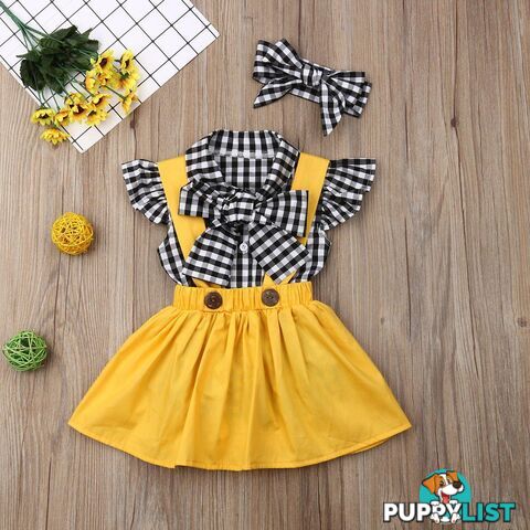 Yellow Plaid Set