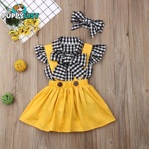 Yellow Plaid Set