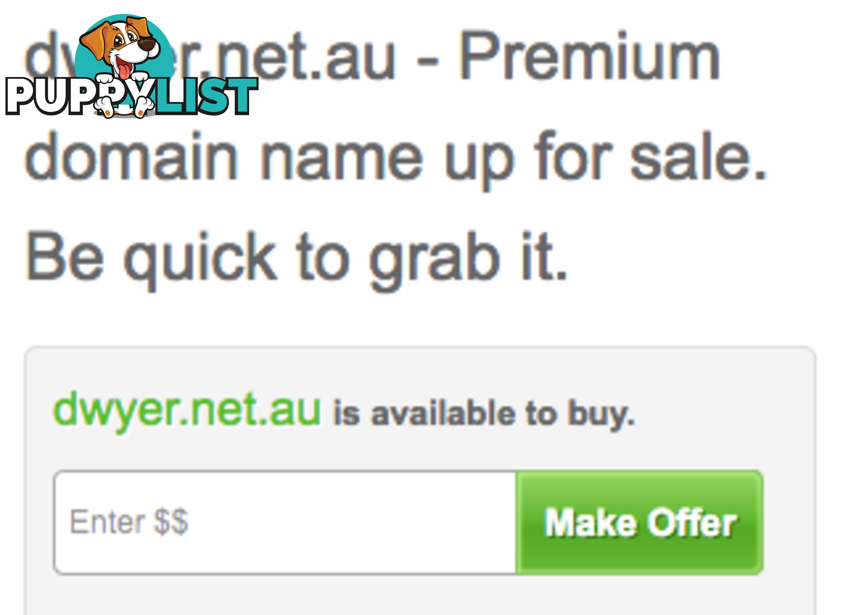 Dwyer.net.au - Premium domain name up for sale.