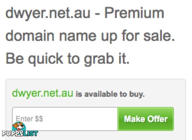 Dwyer.net.au - Premium domain name up for sale.