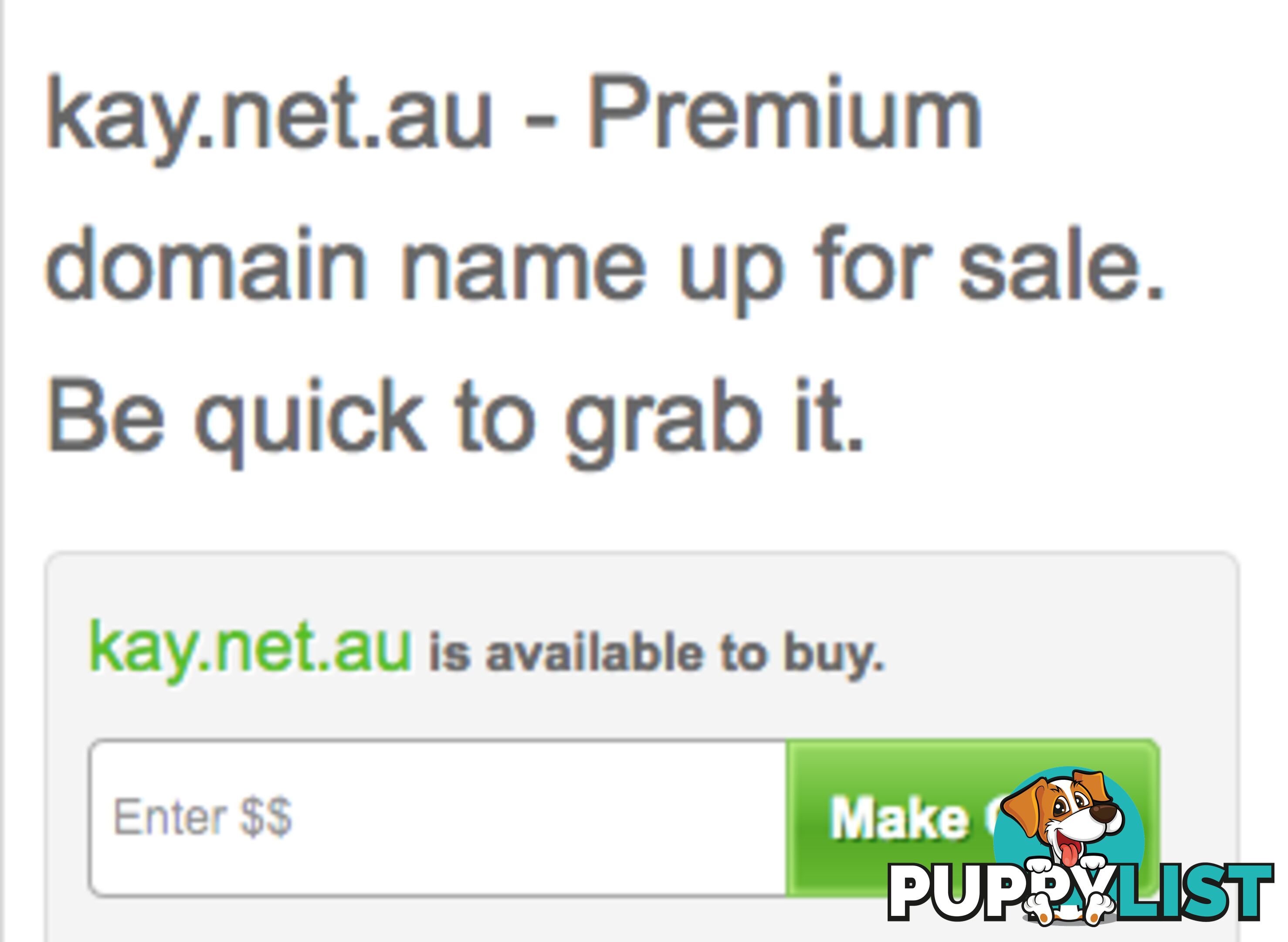 Kay.net.au - Premium domain name up for sale.