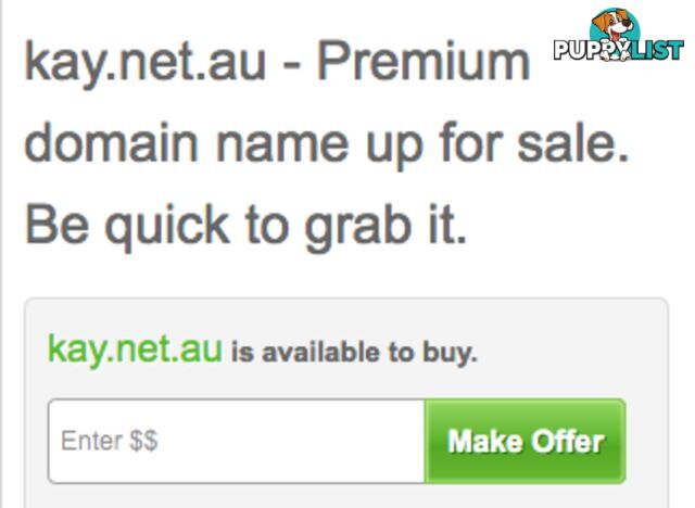 Kay.net.au - Premium domain name up for sale.