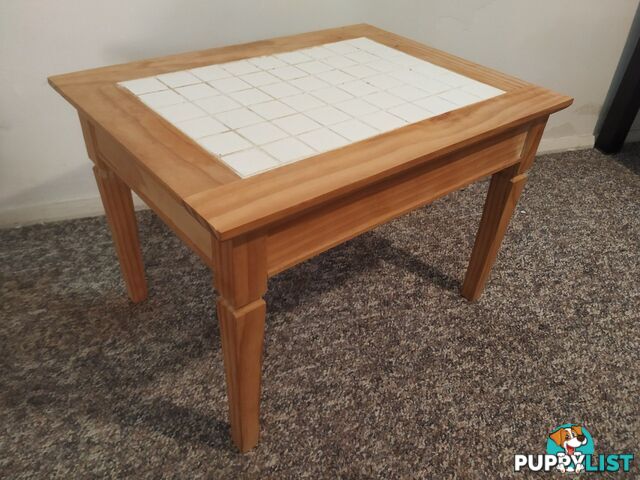 Barely used sturdy hand made wooden table