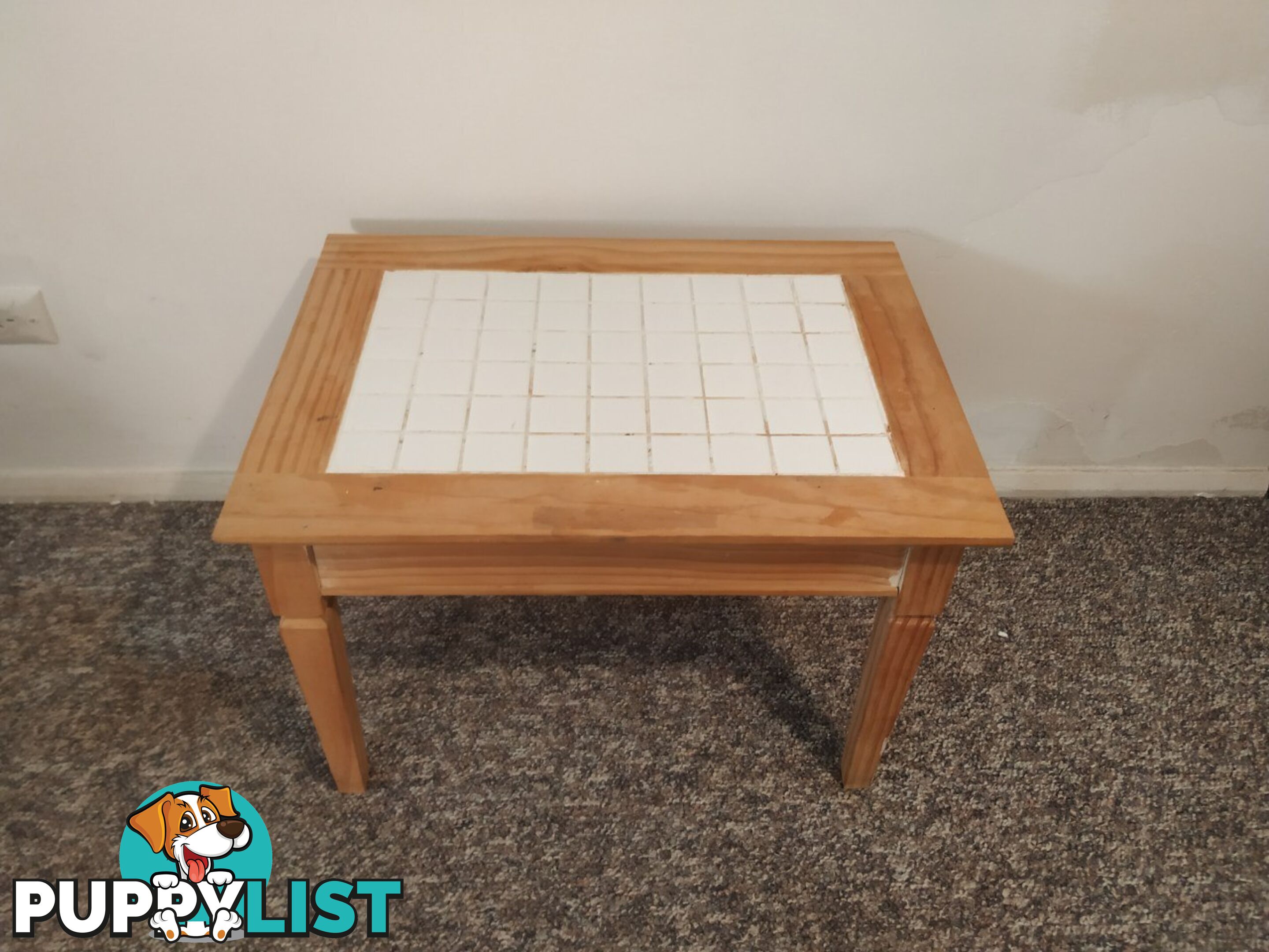 Barely used sturdy hand made wooden table