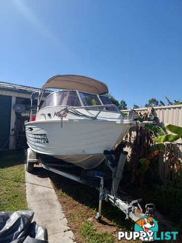 4.8 m  STACER aluminium  Small Cabin BOAT &amp; Trailer