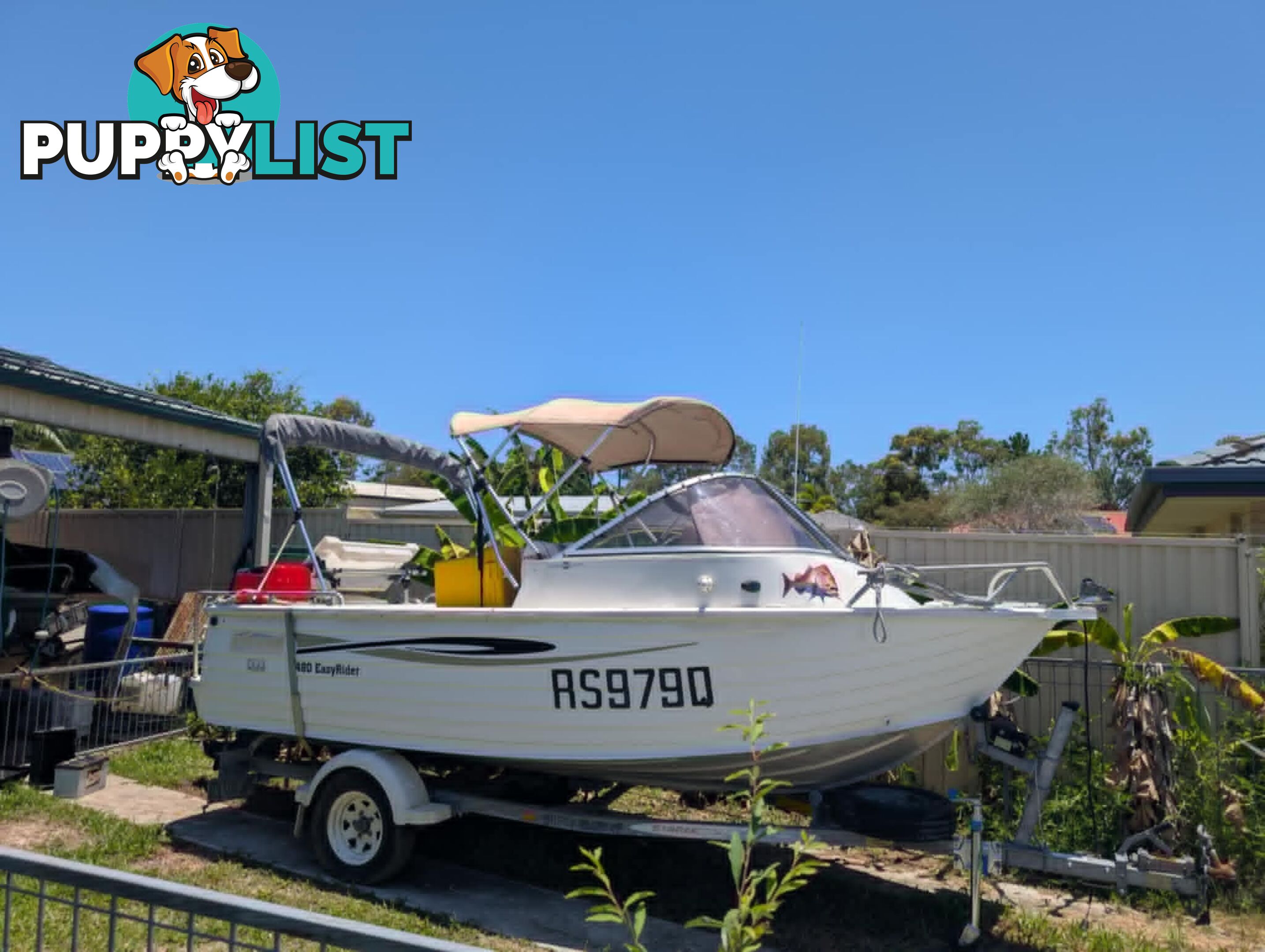 4.8 m  STACER aluminium  Small Cabin BOAT &amp; Trailer