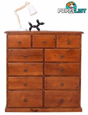 New Tallboy 11 Drawers Solid Timber. Pay Cash $699 Or Rent $9 P/W