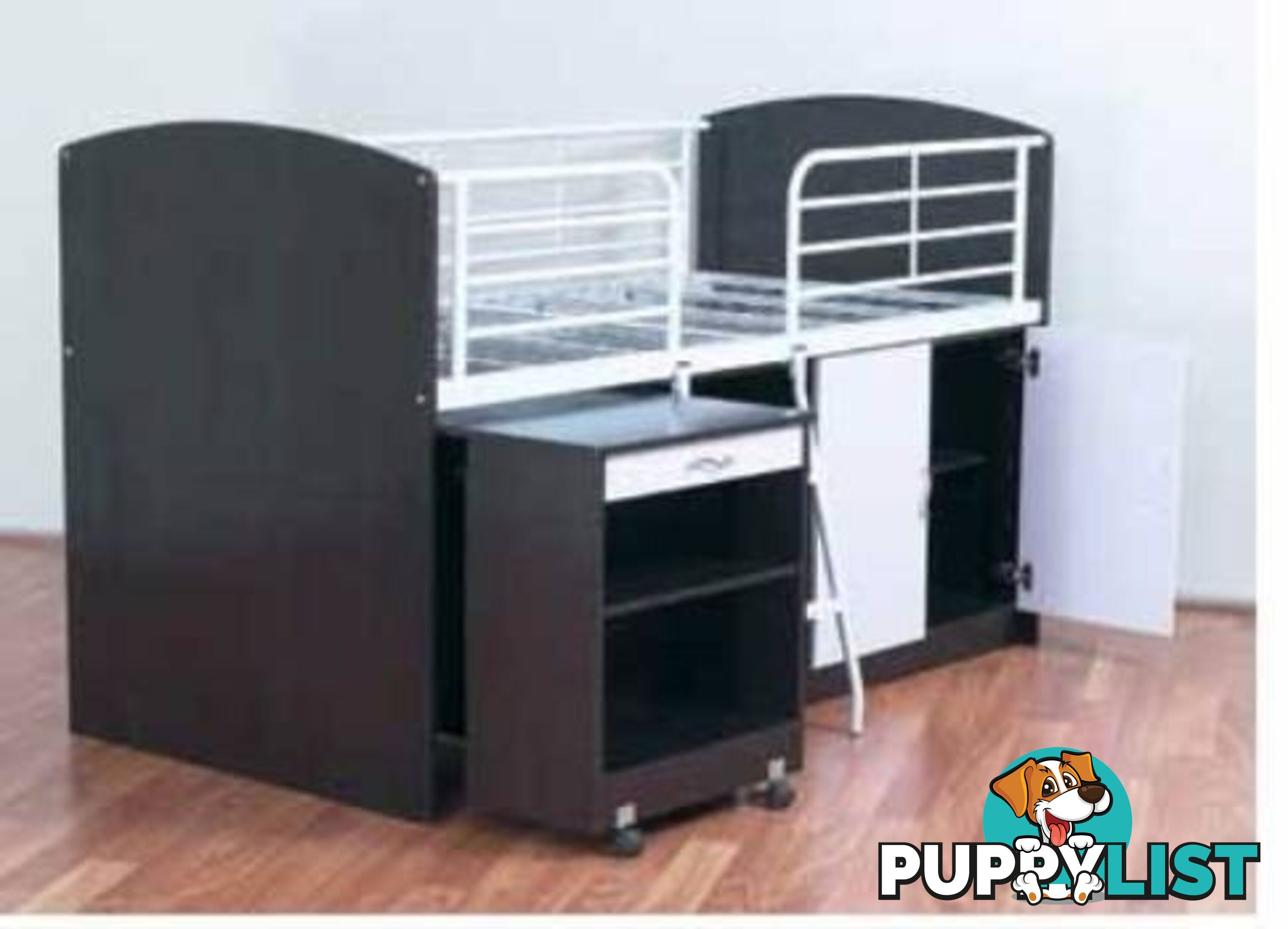 NEW BUNKS SINGLE LOFT BED+DESK+BOOKCASE. RENT $6.95 PW.