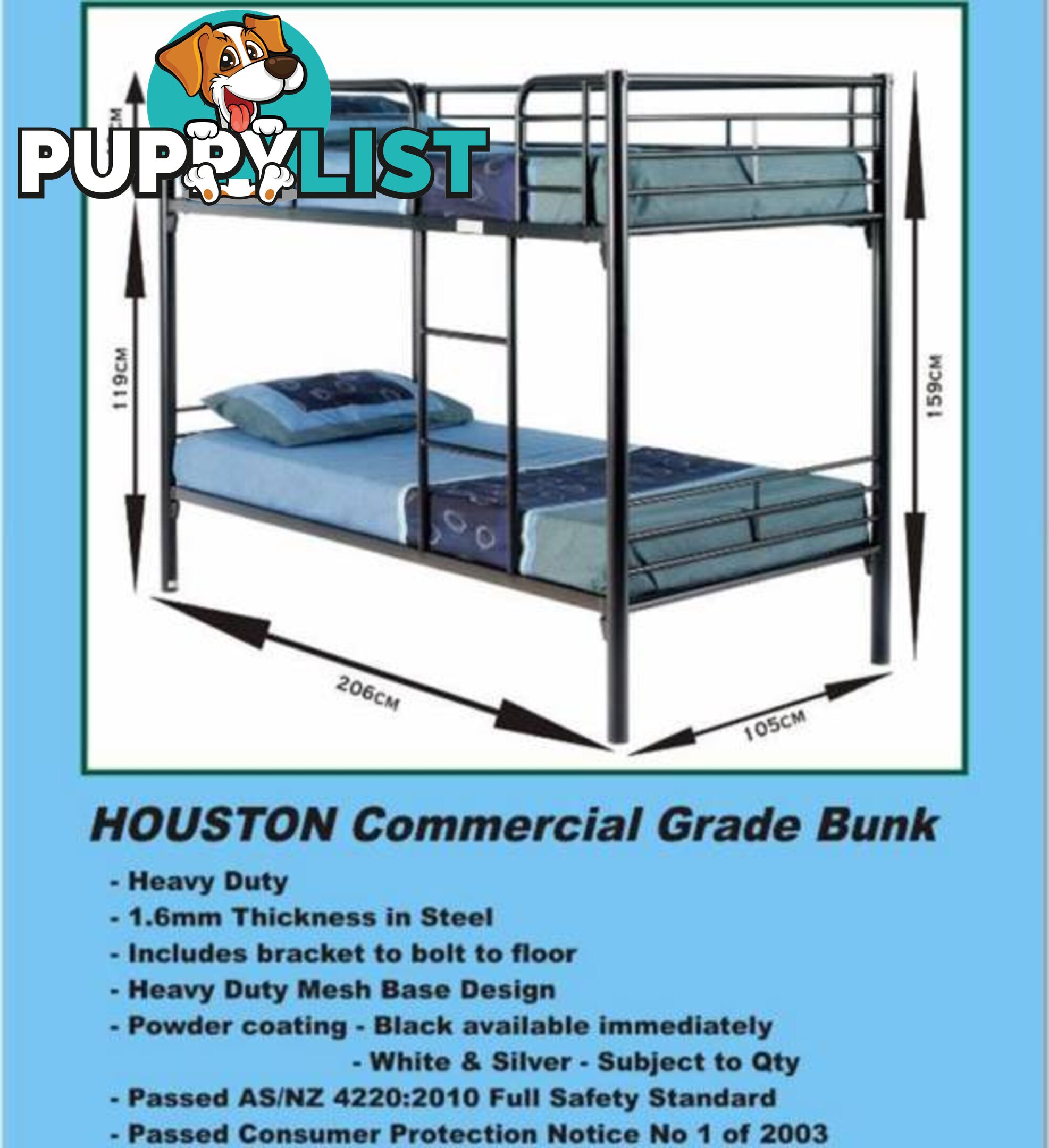 NEW SINGLE BUNKS COMMERCIAL Quality Cash $499 Or Rent $8 P/W