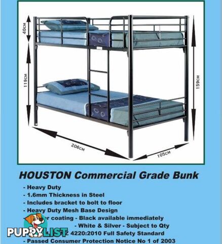 NEW SINGLE BUNKS COMMERCIAL Quality Cash $499 Or Rent $8 P/W