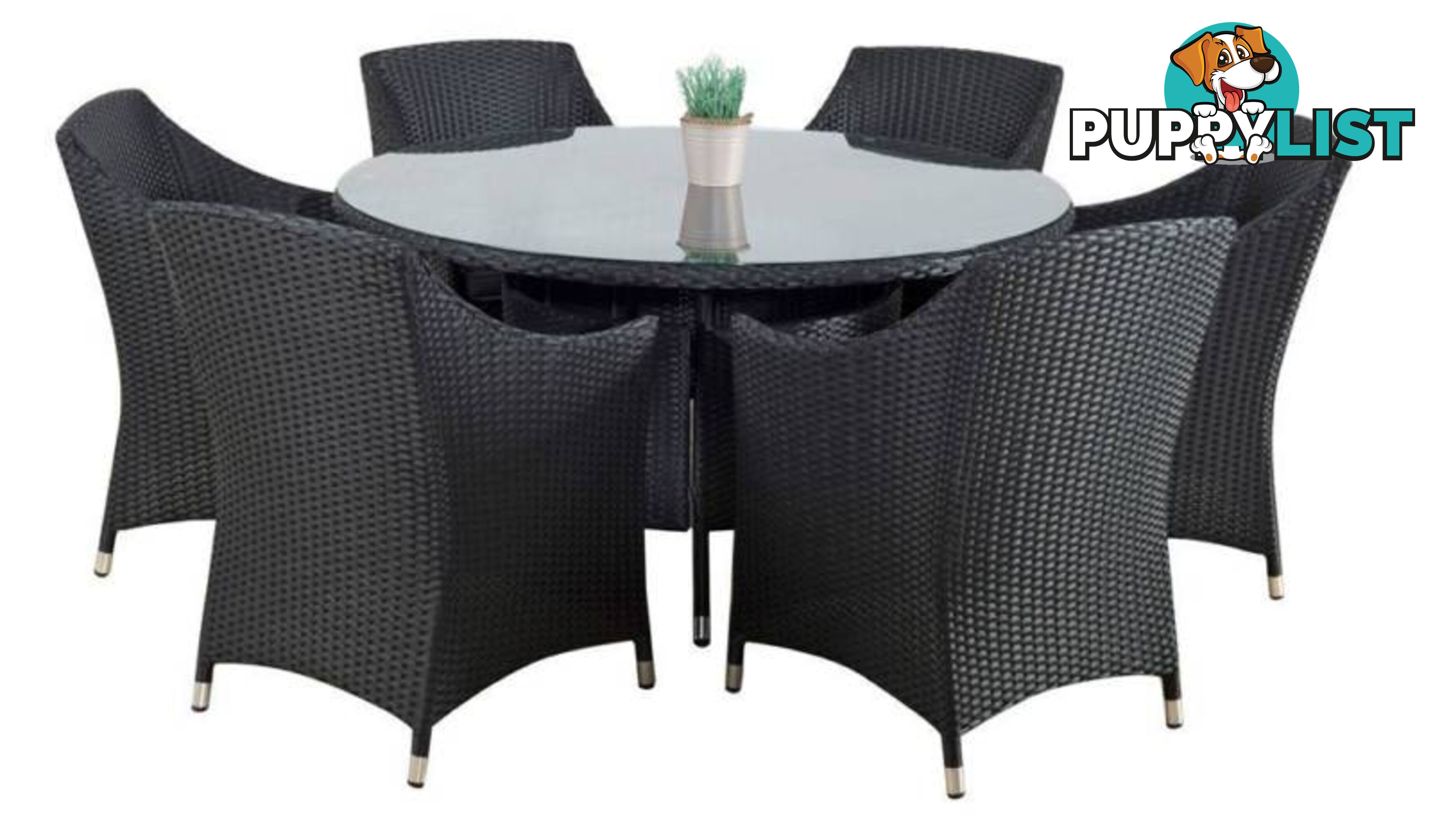 New Outdoor Dining Suite Wicker 7 Piece $2199.RENTAL OPTION