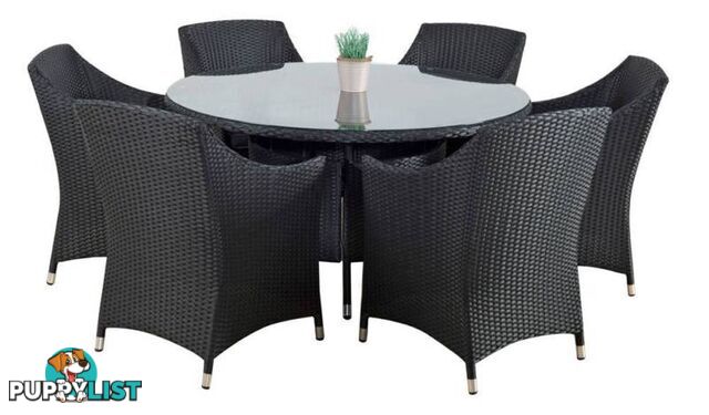 New Outdoor Dining Suite Wicker 7 Piece $2199.RENTAL OPTION