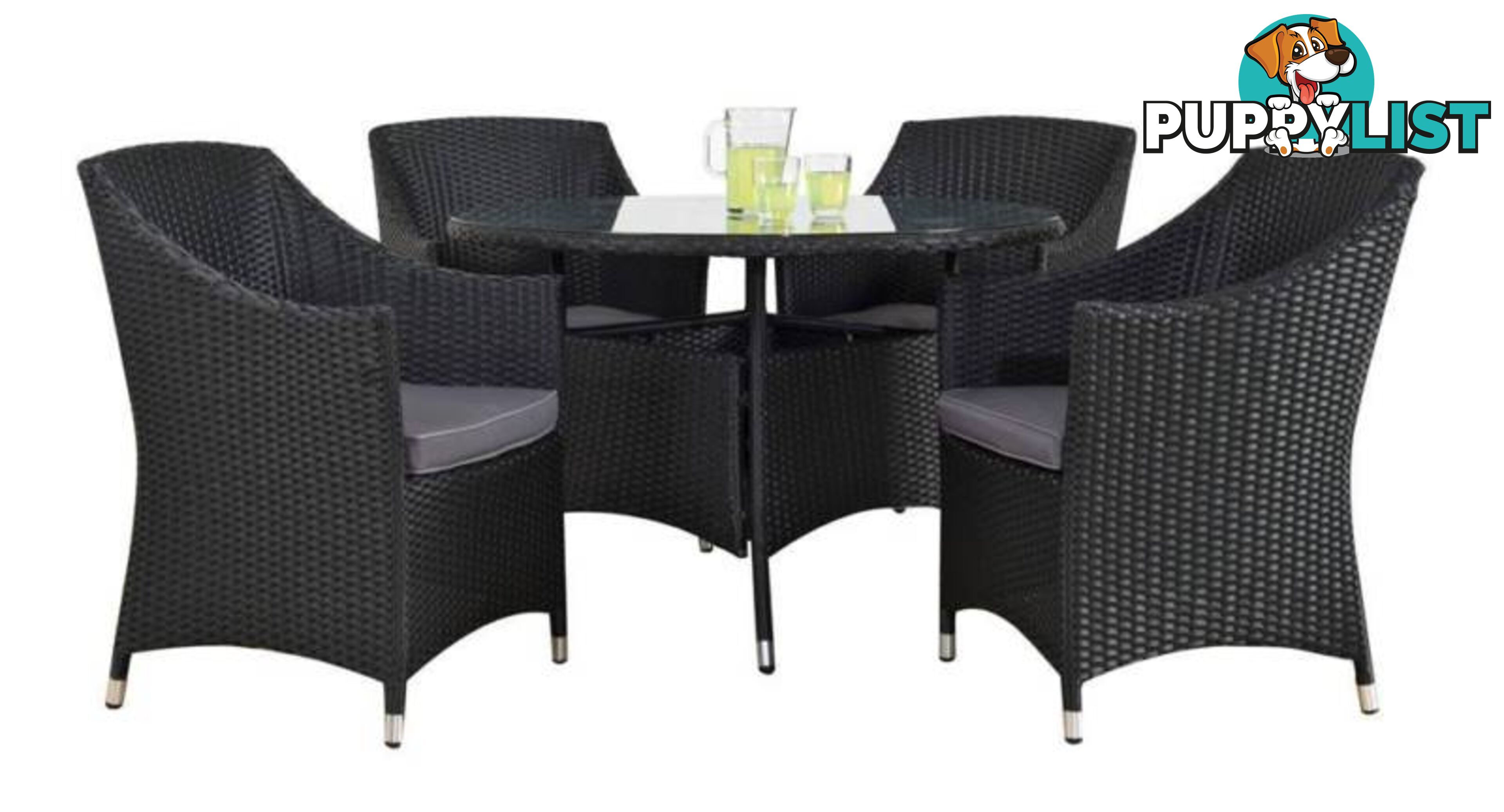 New Outdoor Dining Suite Wicker 5 Piece $1499.Rental Option