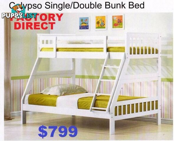 NEW BUNKS Single Bottom And Double Top. RENT KEEP $8.95 PW