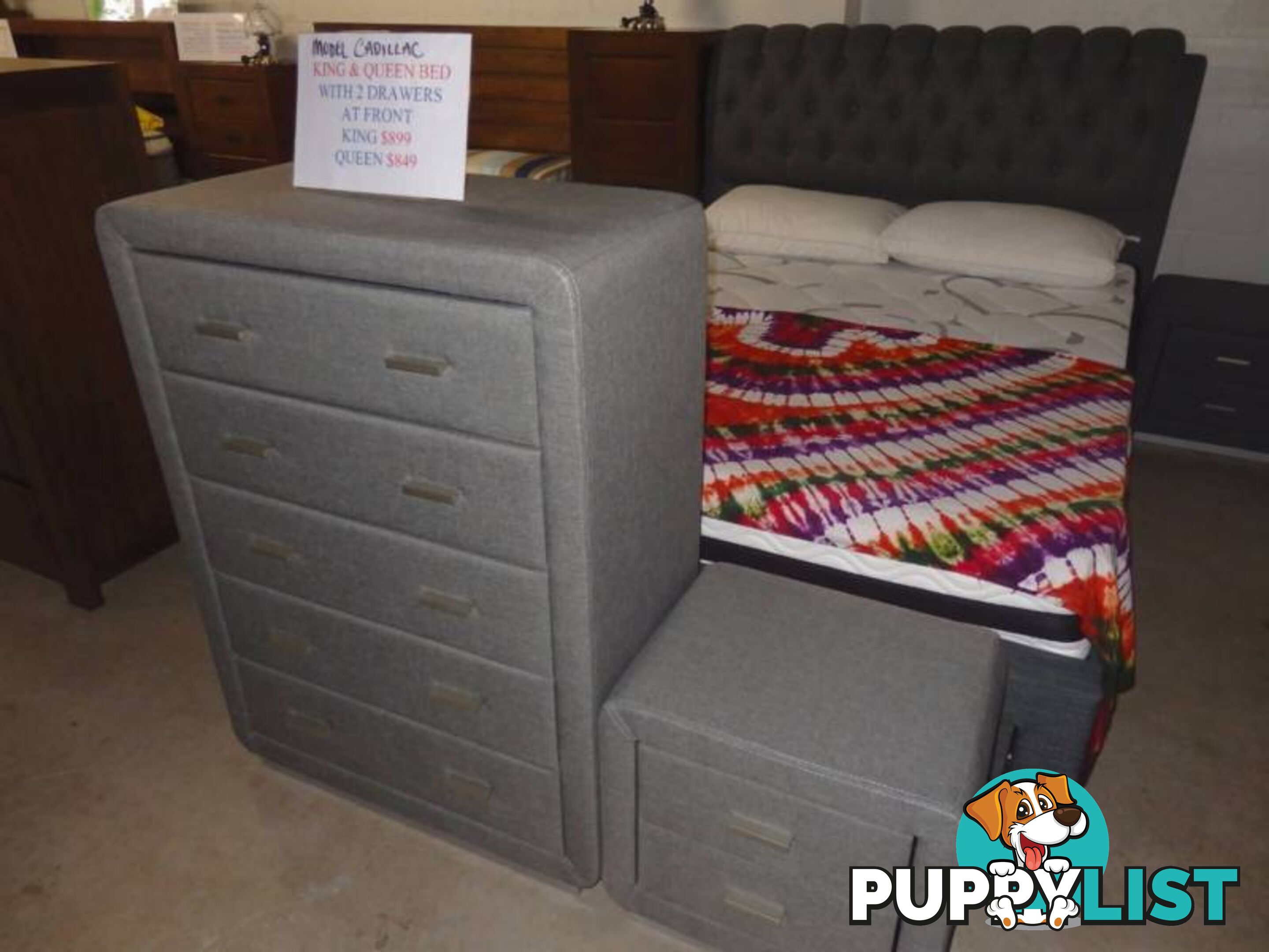 NEW QUEEN BED And King Bed Frame With Drawers. RENT KEEP $12.90PW