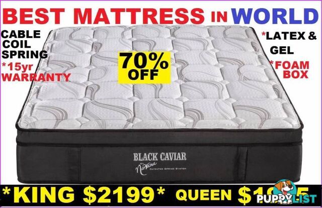 NEW QUEEN, KING MATTRESS GEL, LATEX, FOAM BOX, POCKET SPRING