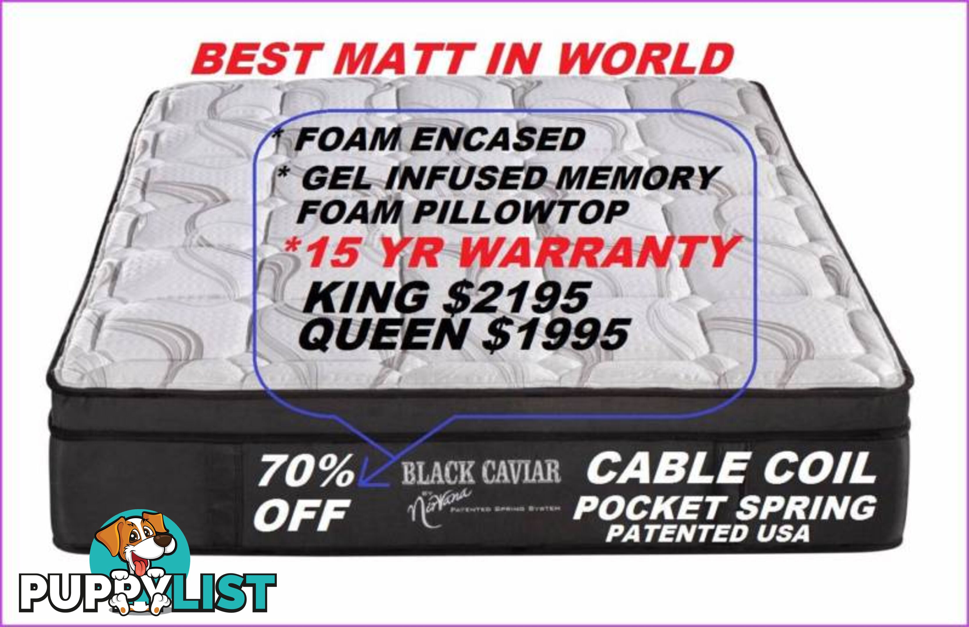 NEW QUEEN, KING MATTRESS GEL, LATEX, FOAM BOX, POCKET SPRING