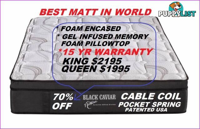 NEW QUEEN, KING MATTRESS GEL, LATEX, FOAM BOX, POCKET SPRING