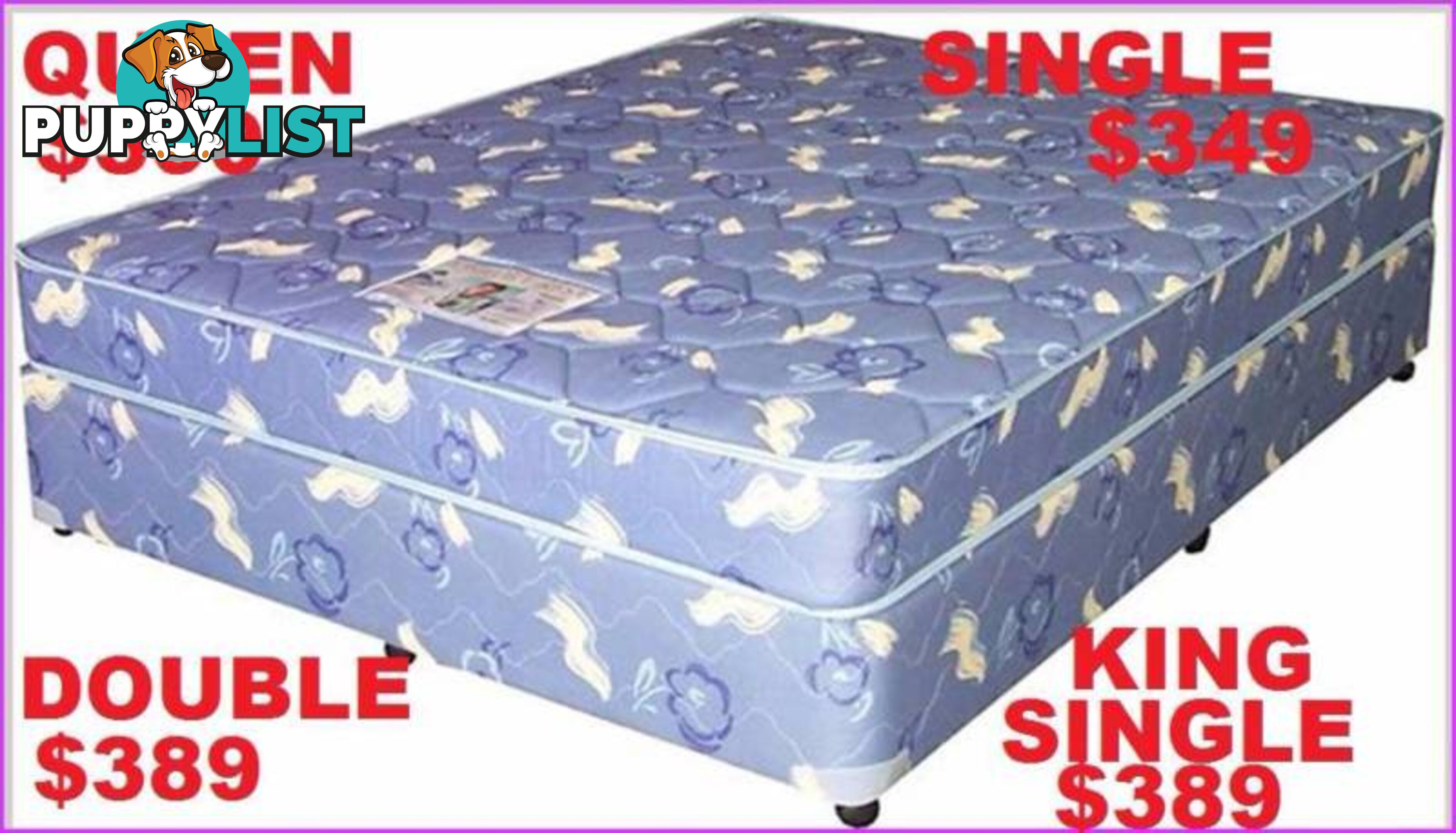 NEW QUEEN BED MATTRESS AND BED ALL SIZES. RENT KEEP $5.90PW