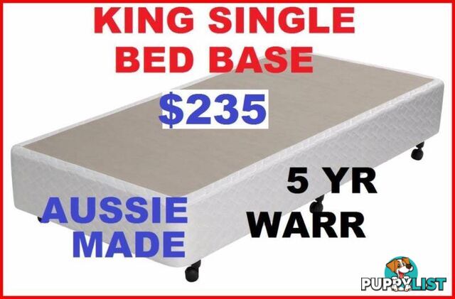 NEW BED BASE KING, QUEEN, DOUBLE, KING SINGLE, SINGLE