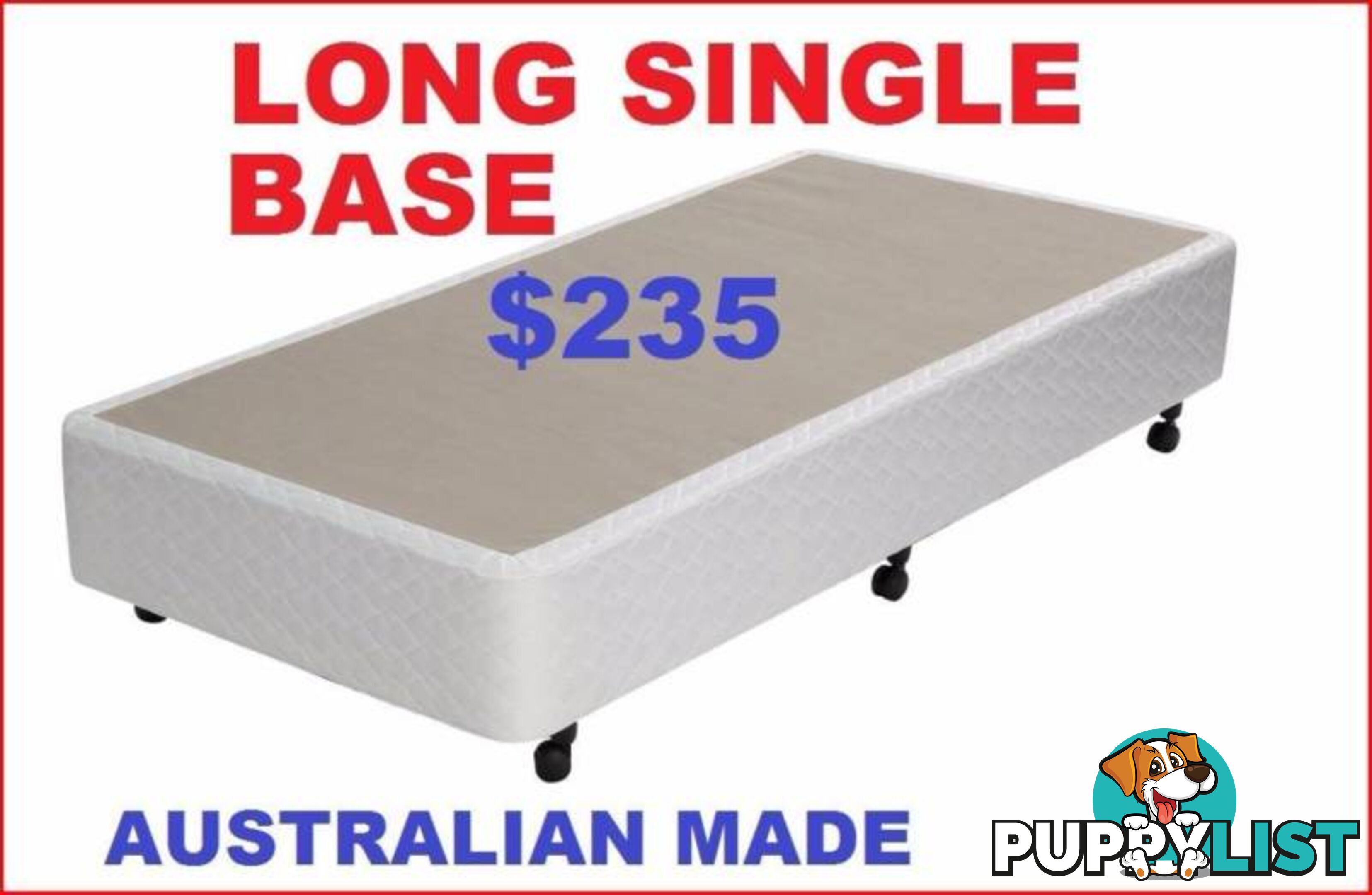 NEW BED BASE KING, QUEEN, DOUBLE, KING SINGLE, SINGLE