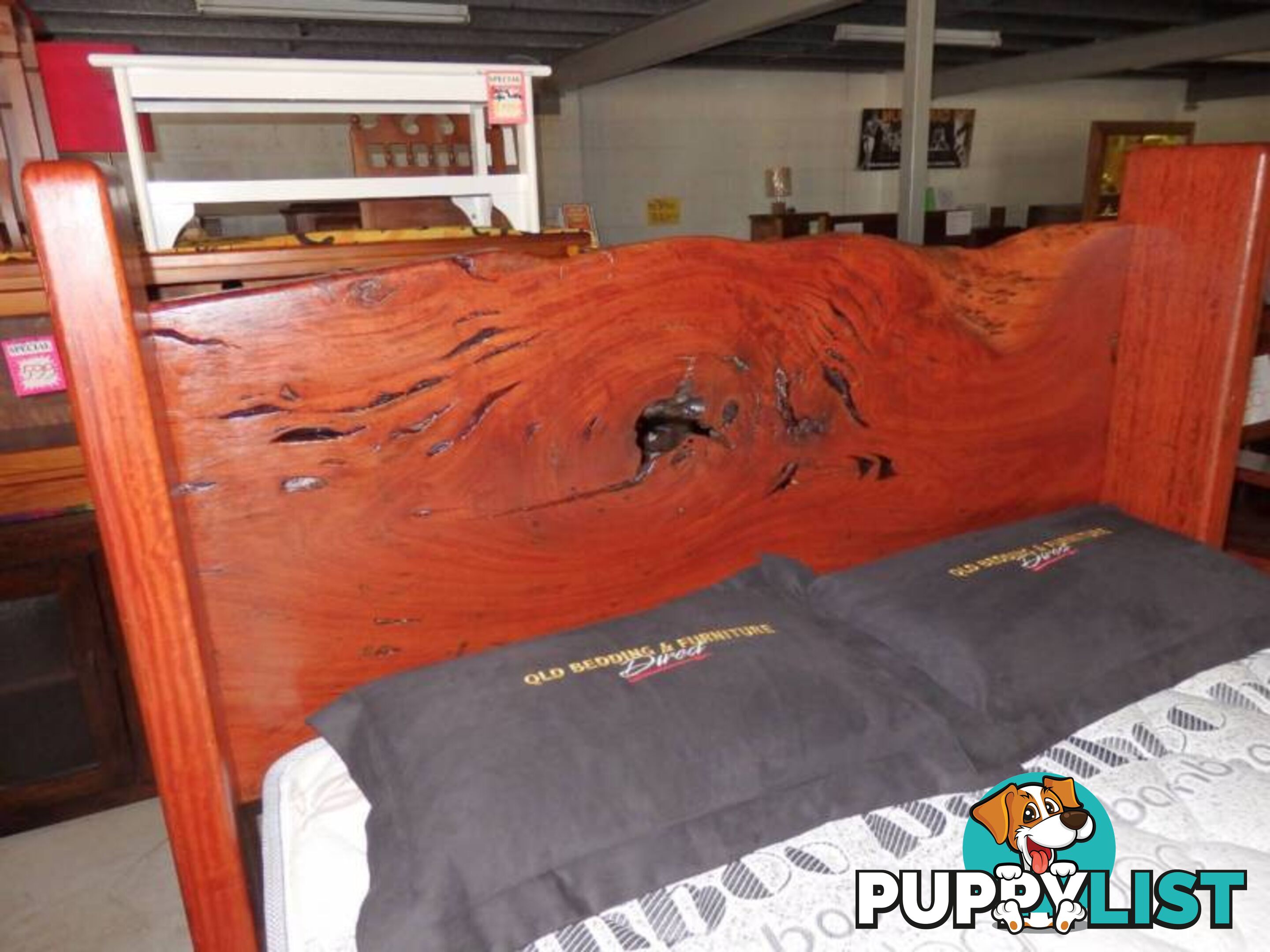 New Queen Bed Hand Made Australian Blue Gum. RENT $29.40 PW