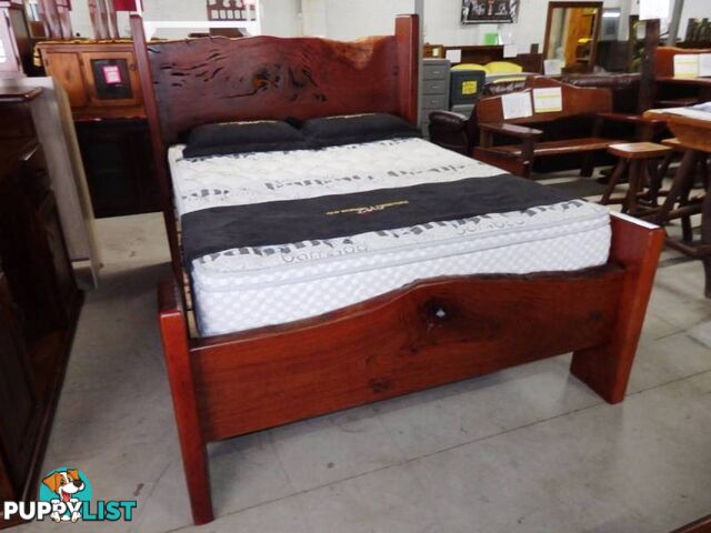 New Queen Bed Hand Made Australian Blue Gum. RENT $29.40 PW