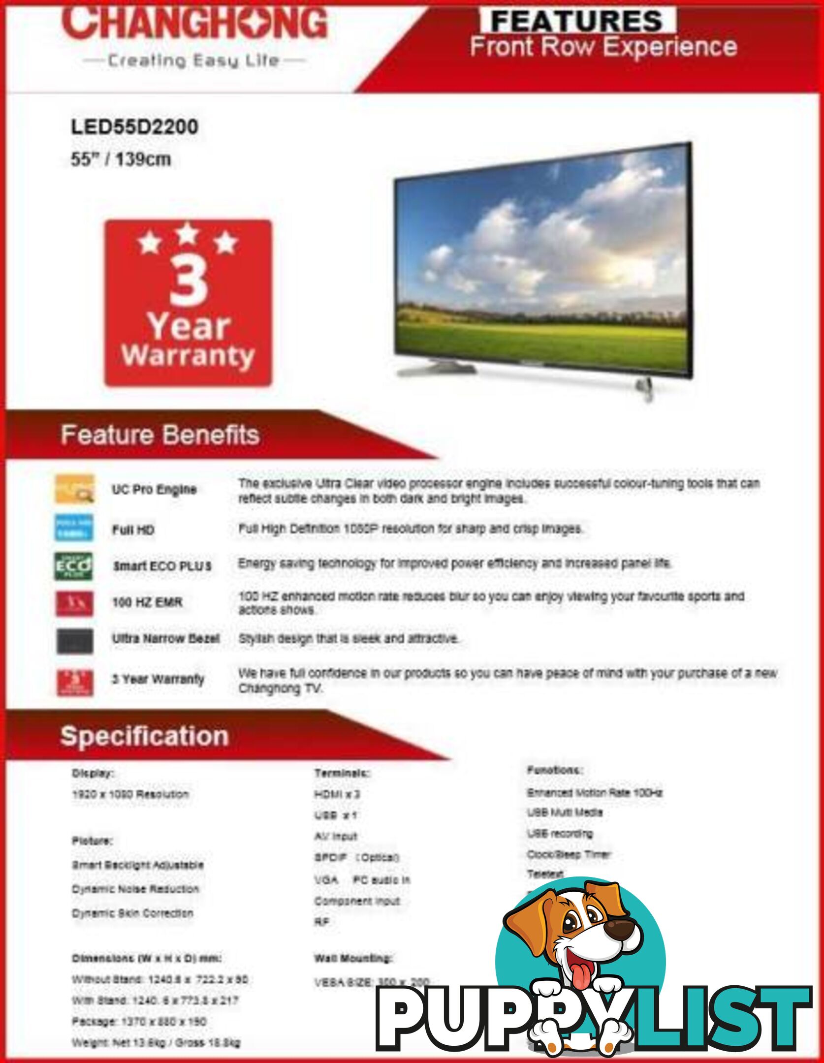 New TELEVISION. 99cm HD LED $595. 3YR WARRANTY. RENT KEEP OPTION