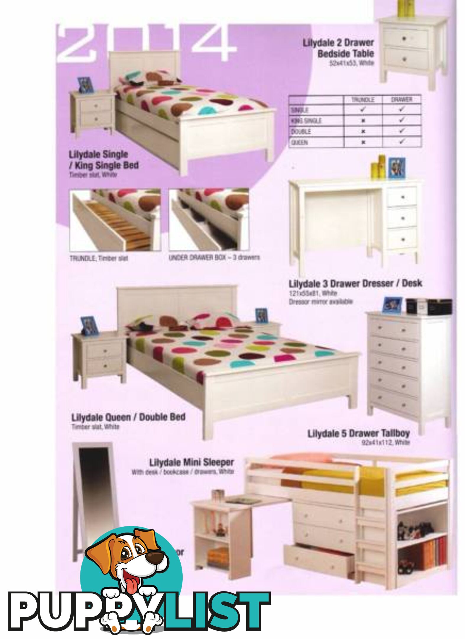 NEW BUNKS SINGLE WITH BOOKCASE DESK+DRAWERS. RENT $13.70PW