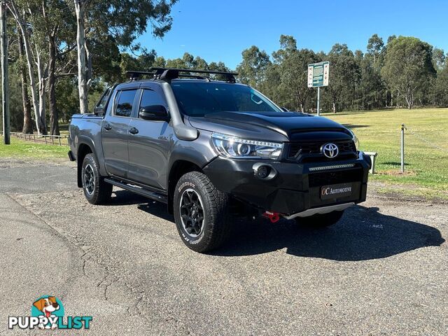 2018 TOYOTA HILUX RUGGED X (4x4) GUN126R DUAL CAB UTILITY