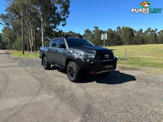 2018 TOYOTA HILUX RUGGED X (4x4) GUN126R DUAL CAB UTILITY