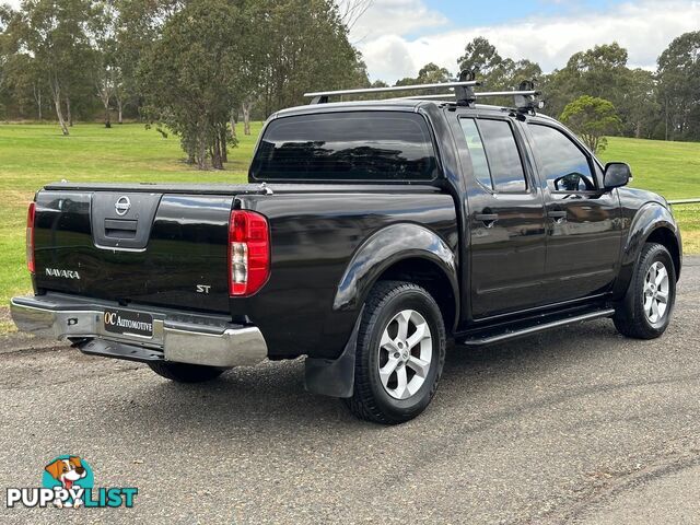 2013 NISSAN NAVARA ST (4x4) D40 MY12 DUAL CAB P/UP