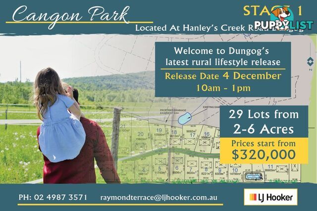 Lot 25/Lot 16 Hanleys Creek Road DUNGOG NSW 2420