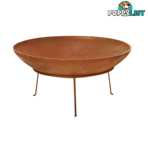 STEEL RUST COLOUR FIRE PIT 40CM 1.2MM THICKNESS