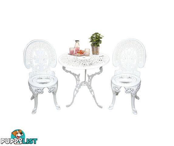 3-PCE CAST IRON SETTING WHITE BIS-237