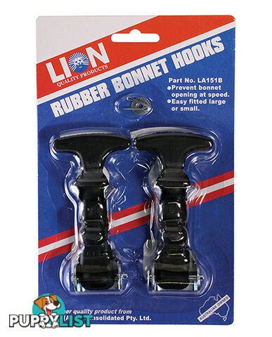 RUBBER BONNET HOOK, 2PC LA151B