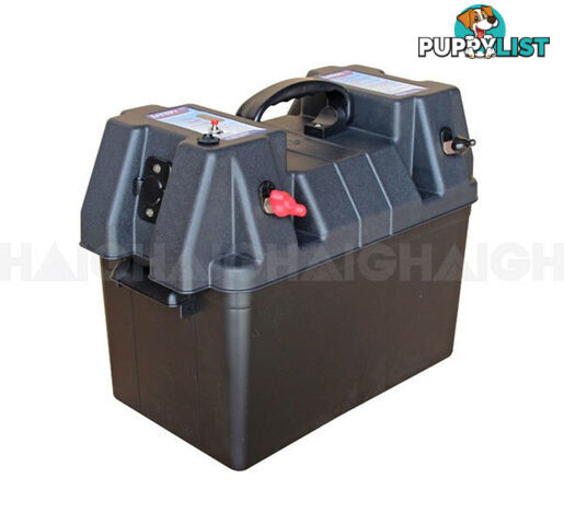 BATTERY BOX XLGE 320X185X225MM W/TERM 1061