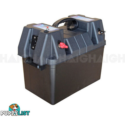 BATTERY BOX LGE 320X185X196MM W/TERM 1059