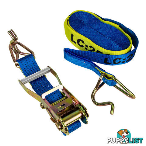 TRANSPORT TIE DOWN 9M 2500KG 50MM WEBBING TTD509-B