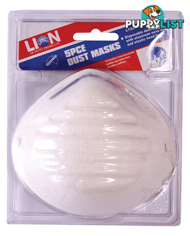 DUST MASK , BLISTER, 5 PCE LT240A5