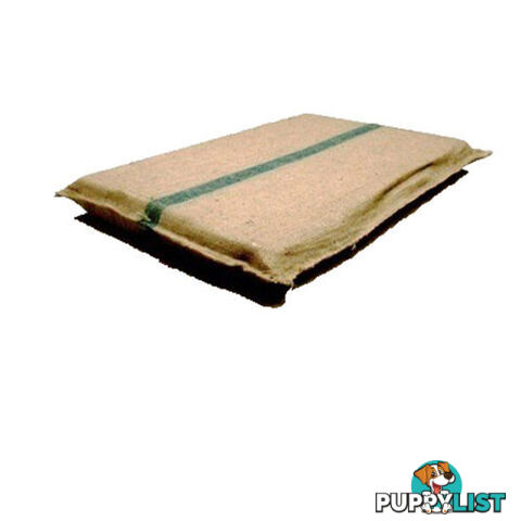 LARGE HESSIAN DOG BED PLUSH