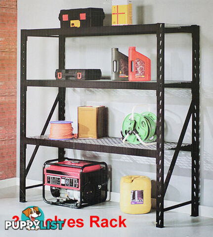 STORAGE RACKING (STEEL) 3 SHELVE, WIRE MESH