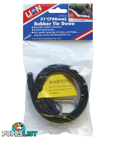 RUBBER TIE DOWN, 788MM (31") LA151C3