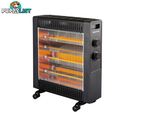 HELLER BLACK QUARTZ RADIANT HEATER 2200W - (NOT FAN ASSISTED)